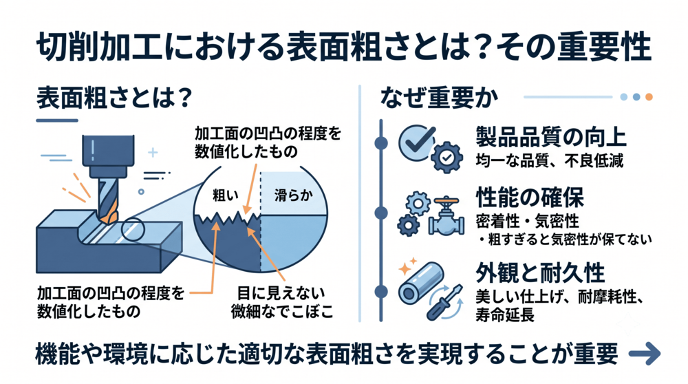 切削加工における表面粗さとは?その重要性
